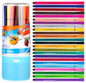 Фломастеры Deli Super Wings EC150-24, 24 цв., пластиковая туба