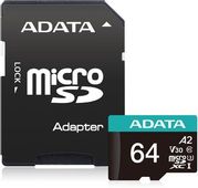 Карта памяти microSDXC UHS-I U3 A-Data Premier Pro 64 ГБ