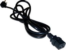 Шнур питания Lanmaster (LAN-PP19/SHA-3.0-BK) C19-Schuko проводник.:2x1.5мм2 3м 220В 16А черный
