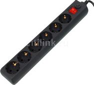 Сетевой фильтр Buro 600SH-5-B, 5м, черный