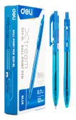 Упаковка ручек шариковых Deli X-tream EQ20-BL автоматическая корп.синий d=0.7мм чернила синий