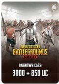 Пополнение игровой валюты PUBG MOBILE 3000 + 850 UC,  регион: Россия, Весь мир