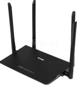 Wi-Fi роутер D-Link DIR-820/RU/A1A, Wi-Fi 5, AC1200, 3 LAN, черный