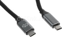 Кабель Digma USB Type-C (m) - USB Type-C (m), 1.5м, черный