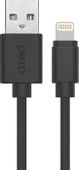 Кабель PERO DC-03,  Lightning (m) -  USB (m),  1м,  черный
