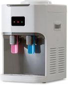 Кулер HOTFROST D115, настольный, компрессорный, push - кран, белый/серый