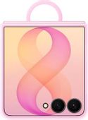 Чехол (клип-кейс) Samsung Case Silicone Ring Magnet Case, для Samsung Galaxy Z Flip8, розовый