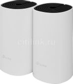 Бесшовный Mesh роутер TP-LINK Deco M4, Wi-Fi 5, AC1200, 2 WAN/LAN, белый, 2 шт. в комплекте