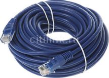 Патч-корд LanMaster вилка RJ-45, вилка RJ-45, кат.5E, ПВХ, 15м, синий
