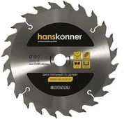 Пильный диск HANSKONNER H9022-190-20/16-24, 190мм, по дереву