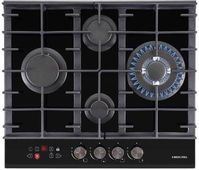 Газовая варочная панель HIBERG VM 6145 B,  черный