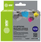Картридж Cactus CS-EPT0795, светло-голубой