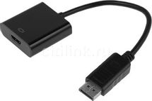 Кабель-переходник аудио-видео PALMEXX H105, DisplayPort (m) - HDMI (f), ver 1.2, ver 1.4, 0.15м