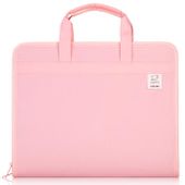 Папка-портфель Deli 72561PINK, 13 отд., A4, терилен, розовый