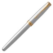 Ручка перьевая Parker Sonnet Core F527 Stainless Steel GT коробка подарочная