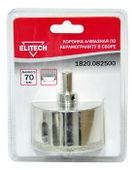Коронка Elitech 1820.082500, по керамограниту, 70мм, трехгранный