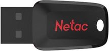 Флешка USB NETAC U197 16ГБ, USB2.0, черный и красный