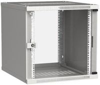 Шкаф коммутационный ITK Linea WE LWE3-09U66-GF настенный, стеклянная передняя дверь, 9U, 600x450x600 мм