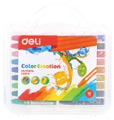 Пастель масляная Deli Color Kids EC20114 EC20114,  шестигранные,  18 цветов