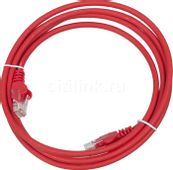 Патч-корд LanMaster вилка RJ-45, вилка RJ-45, кат.5E, LSZH, 2м, красный