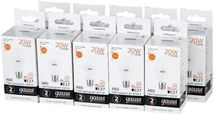 Упаковка ламп LED GAUSS E27, груша, 20Вт, 10 шт.