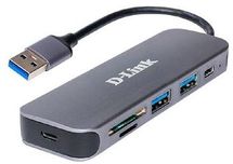 Хаб (разветвитель) D-Link DUB-1325/A2A, серый