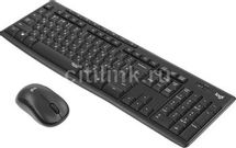 Комплект (клавиатура+мышь) Logitech MK295, заводское нанесение кириллицы, черный