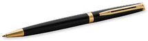 Ручка шариковая Waterman Hemisphere Mars Black GT чернила синий коробка подарочная