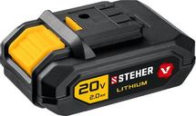 Батарея аккумуляторная STEHER V1-20-2, 20В, 2Ач, Li-Ion