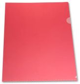 Папка-уголок Бюрократ -E310/1RED, A4, пластик, 0.18мм, красный