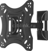 Кронштейн для телевизора ULTRAMOUNTS UM865, 23-42", настенный, поворотно-выдвижной и наклонный, черный