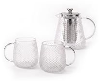 Заварочный чайник Rondell RainDrops RDS-2073, 0.85л, прозрачный