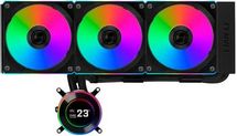 Система водяного охлаждения Lian Li HydroShift II LCD-C 360CL,  LCD, 4-pin,  ARGB,  черный