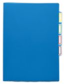 Папка-уголок Бюрократ -E356BLUE, A4, пластик, 0.15мм, синий