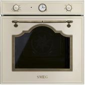 Духовой шкаф электрический SMEG Cortina SF67C1PO, 70л, бежевый