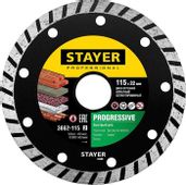 Алмазный диск Stayer 3662-115_z02, по бетону, кирпичу