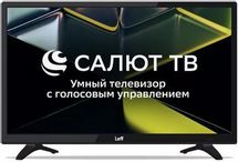 24" Телевизор LEFF 24H690T HD, СМАРТ ТВ, Салют ТВ, черный