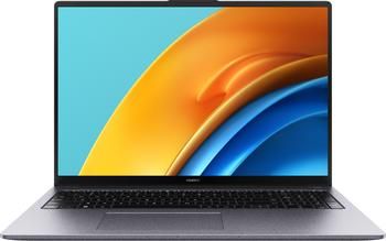 Ноутбук Huawei MateBook D 16 RLEF-X 53013EUS, 16", IPS, Intel Core i5 12450H, 8-ядерный, 16ГБ LPDDR4x, 512ГБ SSD,  Intel UHD Graphics, серый