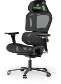 Кресло игровое EUREKA Typhon, сетка, до 124кг,  черный