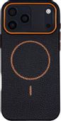 Чехол (клип-кейс) ZIBELINO ECO-Leather, для Apple iPhone 17 Pro Max, черный