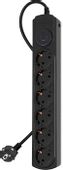 Сетевой фильтр Ippon BK-6-EU-3-16-B, 3м, черный