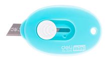 Нож канцелярский Deli E2050 mini сталь,  ассорти,  блистер