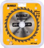 Пильный диск DeWALT DT1937-QZ, 165мм, по дереву