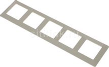 Рамка Legrand (754045) накладная 5шт горизонтальный монтаж поликарбонат слоновая кость