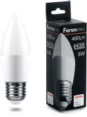 Лампа LED FERON E27, свеча, 6Вт, одна шт.