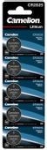 CR2025 Батарейка CAMELION Lithium CR2025 BL-5,  5 шт.