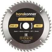 Пильный диск HANSKONNER H9025-250-32/30-48, 250мм, по дереву