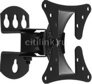 Кронштейн для телевизора ULTRAMOUNTS UM857, 12-27", настенный, поворот и наклон, черный