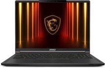 Ноутбук игровой MSI Stealth A16 AI+ A3HWHG-239XRU, 16", OLED, AMD Ryzen AI 9 365, 10-ядерный, 32ГБ LPDDR5x, 1ТБ SSD, NVIDIA GeForce RTX 5070 Ti для ноутбуков - 12 ГБ, черный