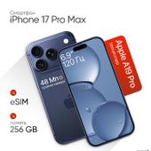 Смартфон Apple iPhone 17 Pro Max 256Gb, 2 eSIM, темно-синий